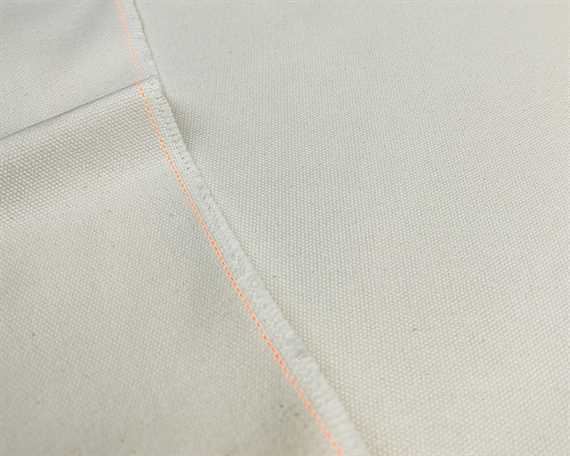 100% RECYCLED YARN DYED CANVAS 16oz WHITE #08 140cm Wide (Lineal Metre)