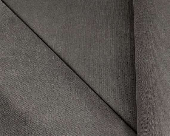 100% WAXED COTTON CANVAS 16oz DARK GREY #22 140cm Wide (Lineal Metre)