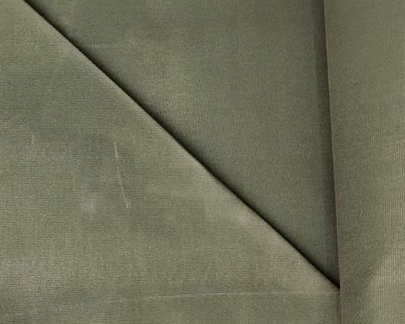 100% WAXED COTTON CANVAS 16oz SAGE #13 140cm Wide (Lineal Metre)