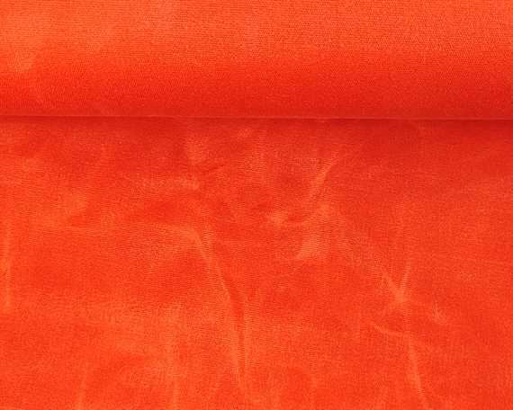 100% WAXED COTTON CANVAS 12oz BLOOD ORANGE #13 140cm Wide (Lineal Metre)