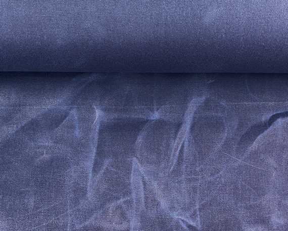 100% WAXED COTTON CANVAS 12oz DARK NAVY #27 140cm Wide (Lineal Metre)