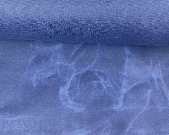 100% WAXED COTTON CANVAS 12oz NAVY #19 140cm Wide (Lineal Metre)