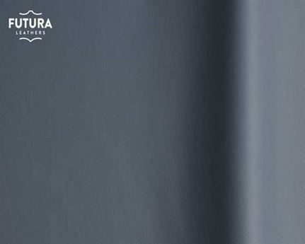 FUTURA ANGOLA 76054 BLUE/GREY PIGMENTED UPHOLSTERY LEATHER FULL HIDE