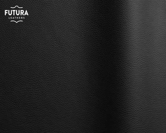 FUTURA BIZON BLACK PIGMENTED UPHOLSTERY LEATHER FULL HIDE