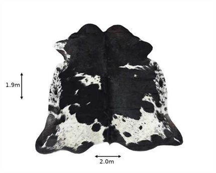  COWHIDE RUG TRI COLOUR LARGE (rug pictured sent)