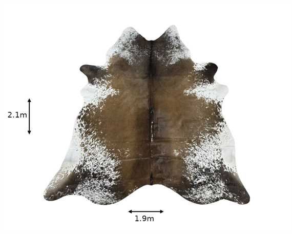  COWHIDE RUG SALT & PEPPER small (rug pictured sent)