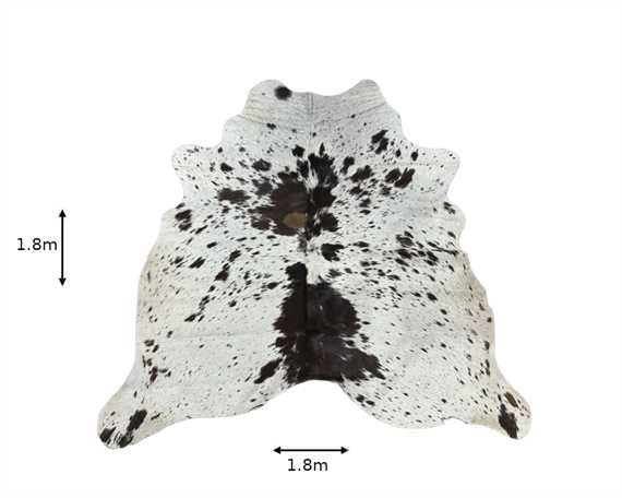  COWHIDE RUG SALT & PEPPER small (rug pictured sent)
