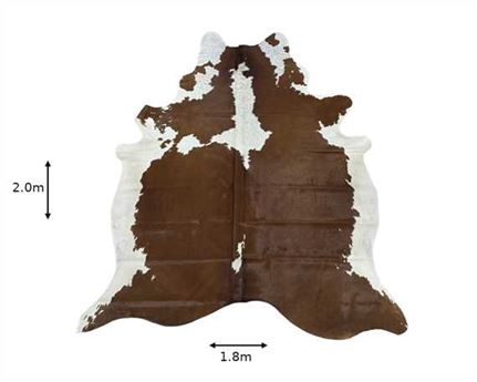  COWHIDE RUG HEREFORD small (rug pictured sent)