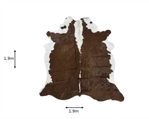  COWHIDE RUG HEREFORD small (rug pictured sent)
