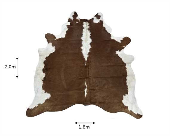  COWHIDE RUG HEREFORD small (rug pictured sent)