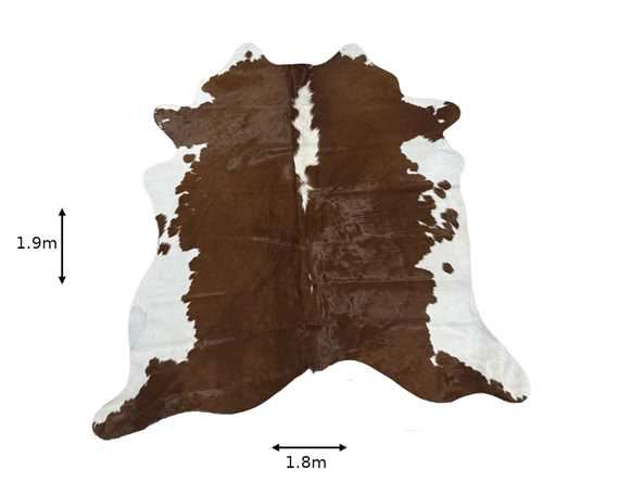  COWHIDE RUG HEREFORD small (rug pictured sent)