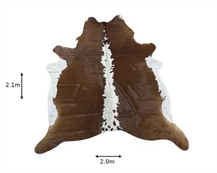  COWHIDE RUG HEREFORD small (rug pictured sent)