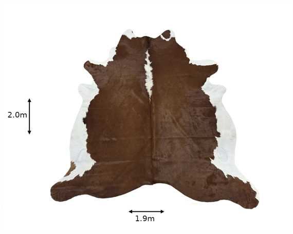  COWHIDE RUG HEREFORD small (rug pictured sent)