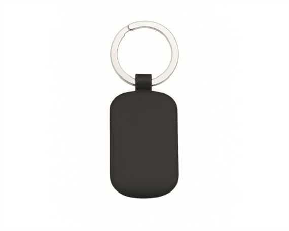 Black Rectangle Keyring