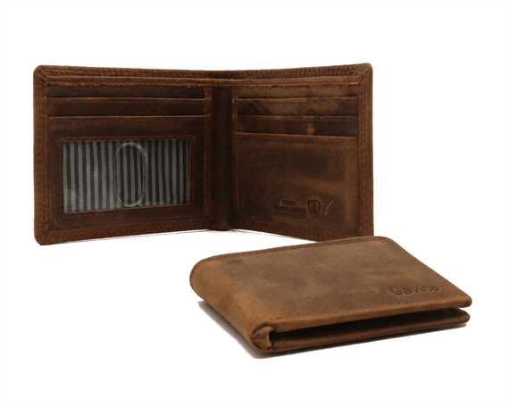 Genuine Leather RFID Cognac wallet